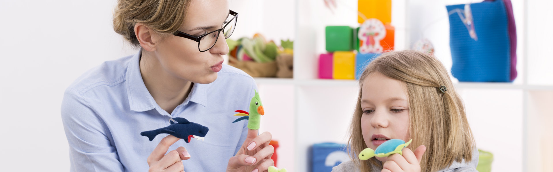 woman and kid having a session